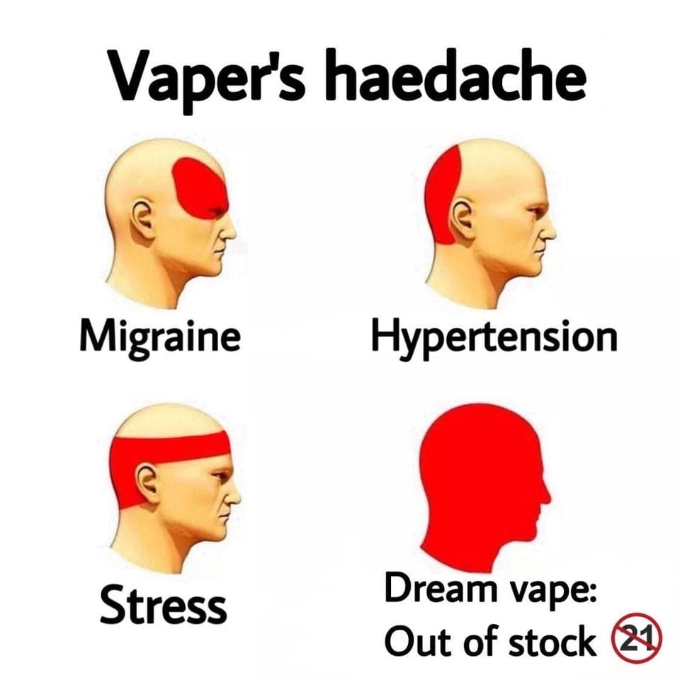 vapers headache meme