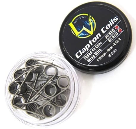 10-pack Hex Core Fused 316L SS Clapton Coil