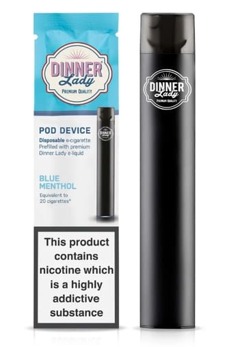 Dinner Lady Blue Menthol Disposable E-Cigarette