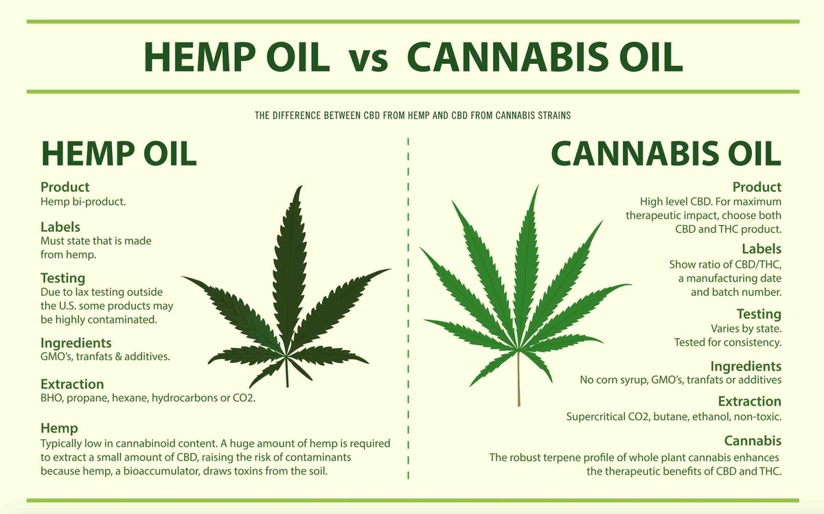 Hemp Oil vs Cannabis Oil
