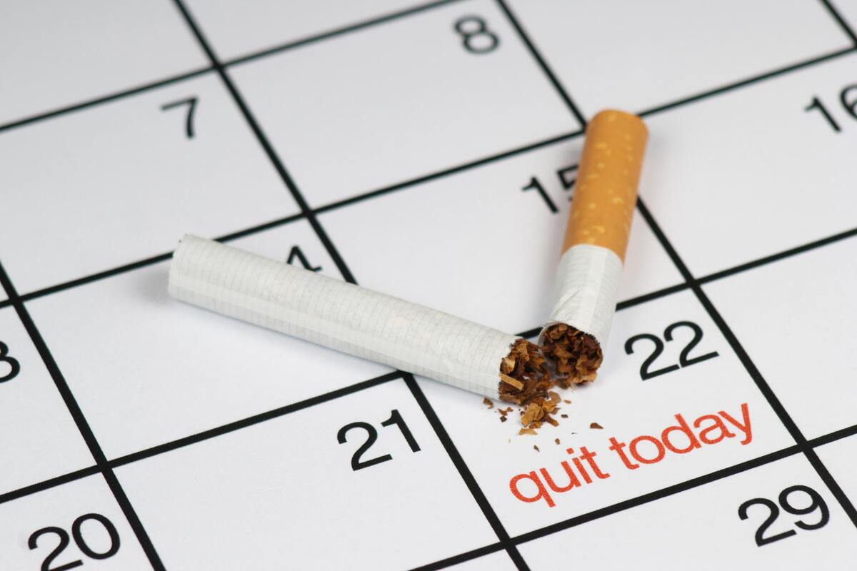 quitting smoking timeline