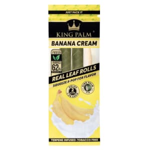 king palm banana cream slim leaf rollies