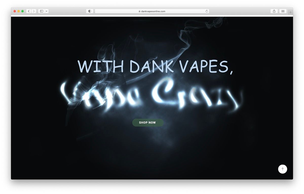 dankvapesonline website screenshot